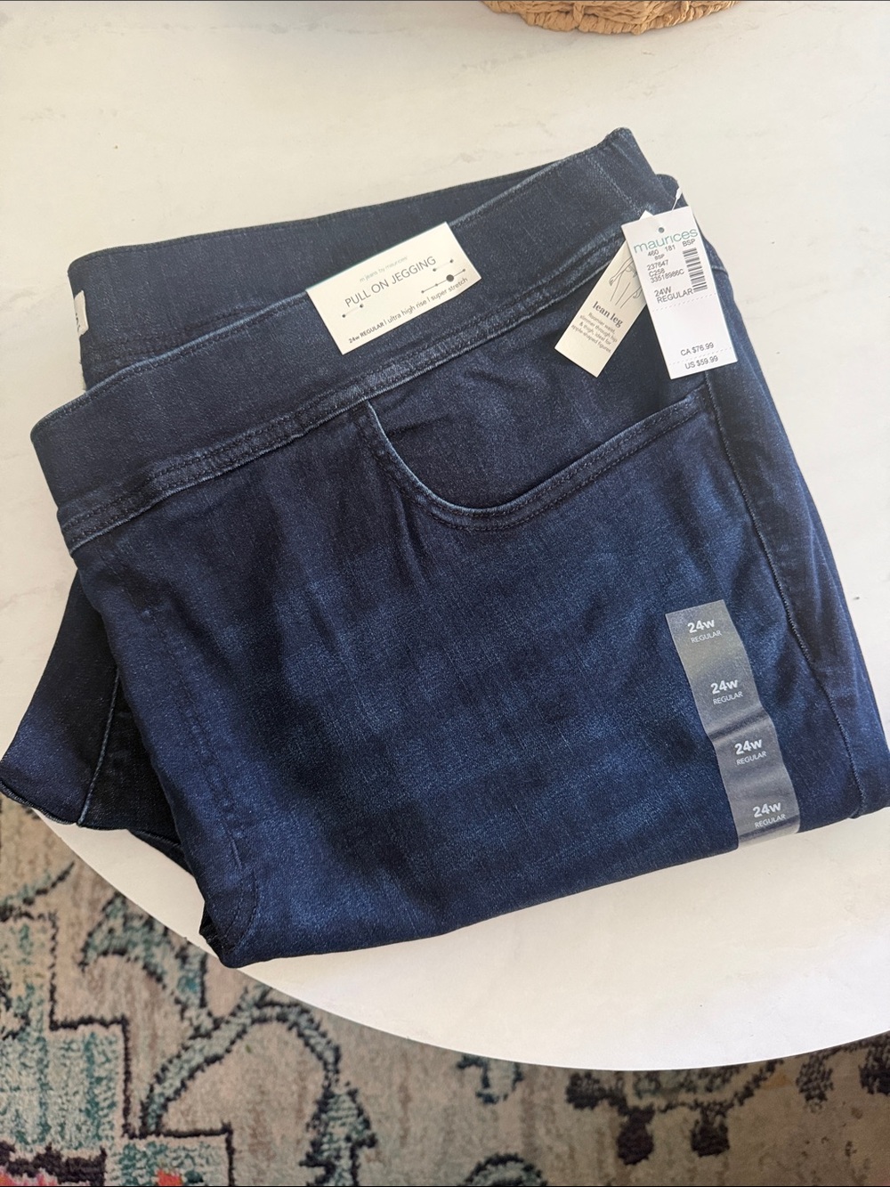Maurices Pull-On Jeggings - Dark Indigo
